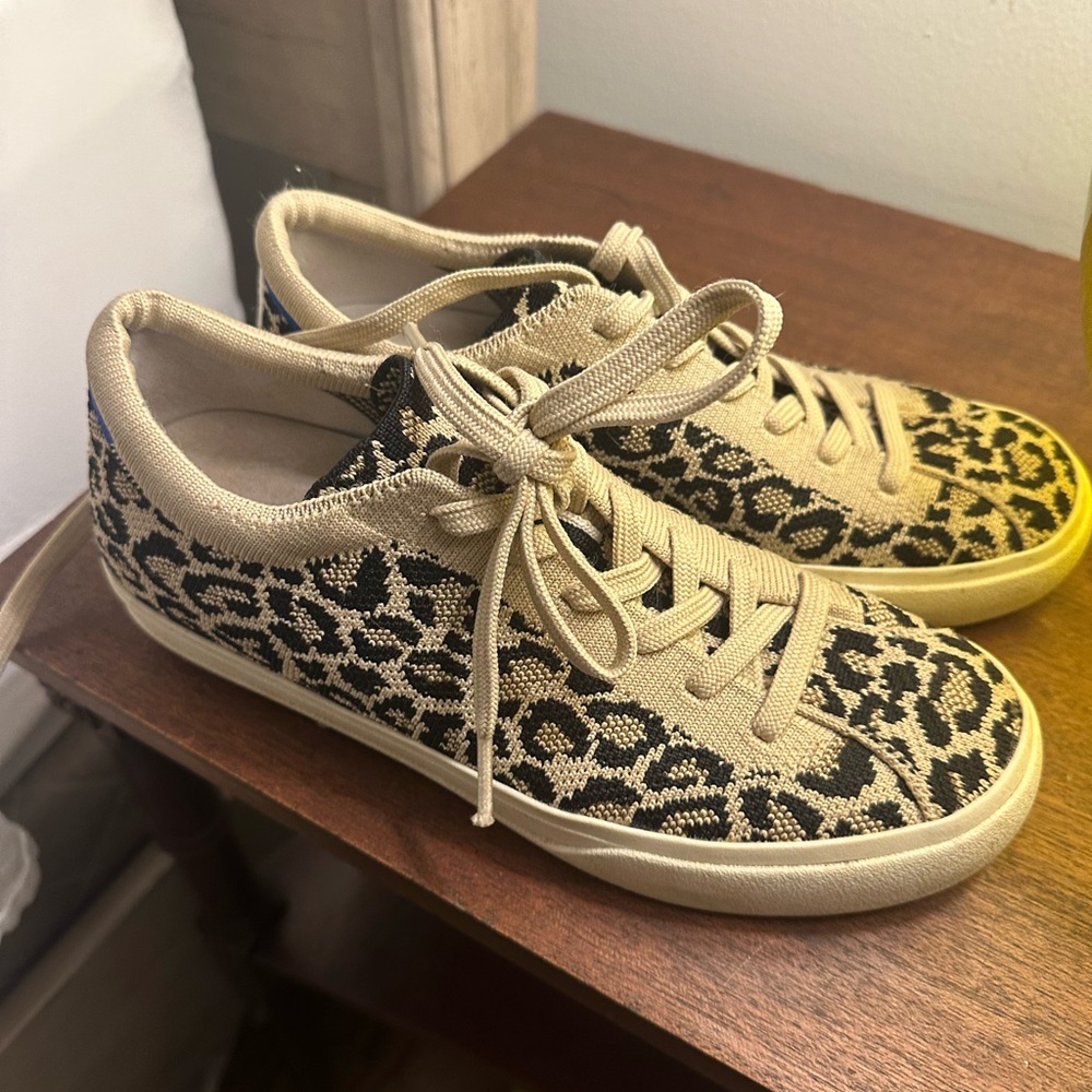 Rothy's Leopard Print Sneakers